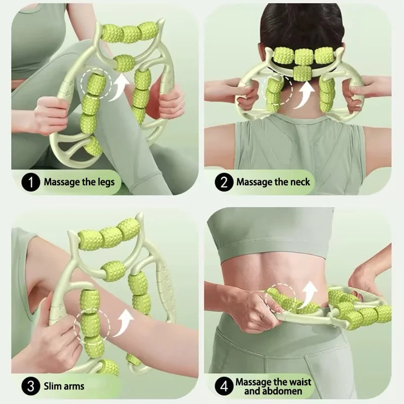 12 Wheels Annular Leg Clamp Massager