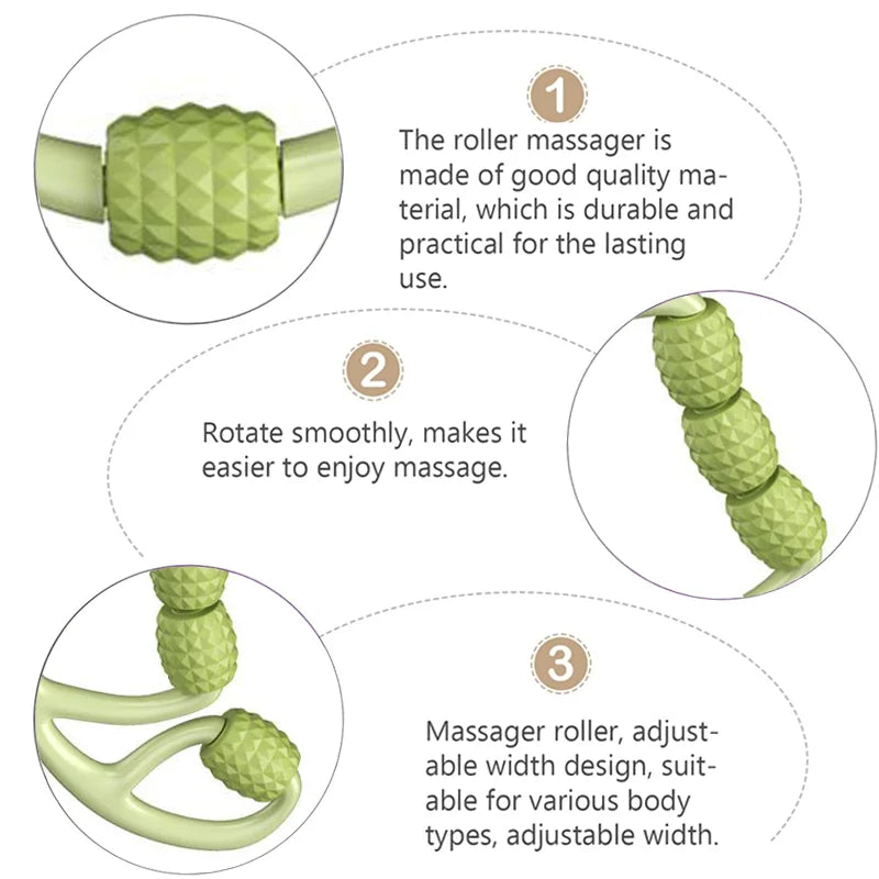 12 Wheels Annular Leg Clamp Massager