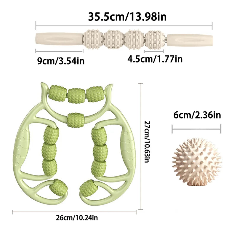 12 Wheels Annular Leg Clamp Massager